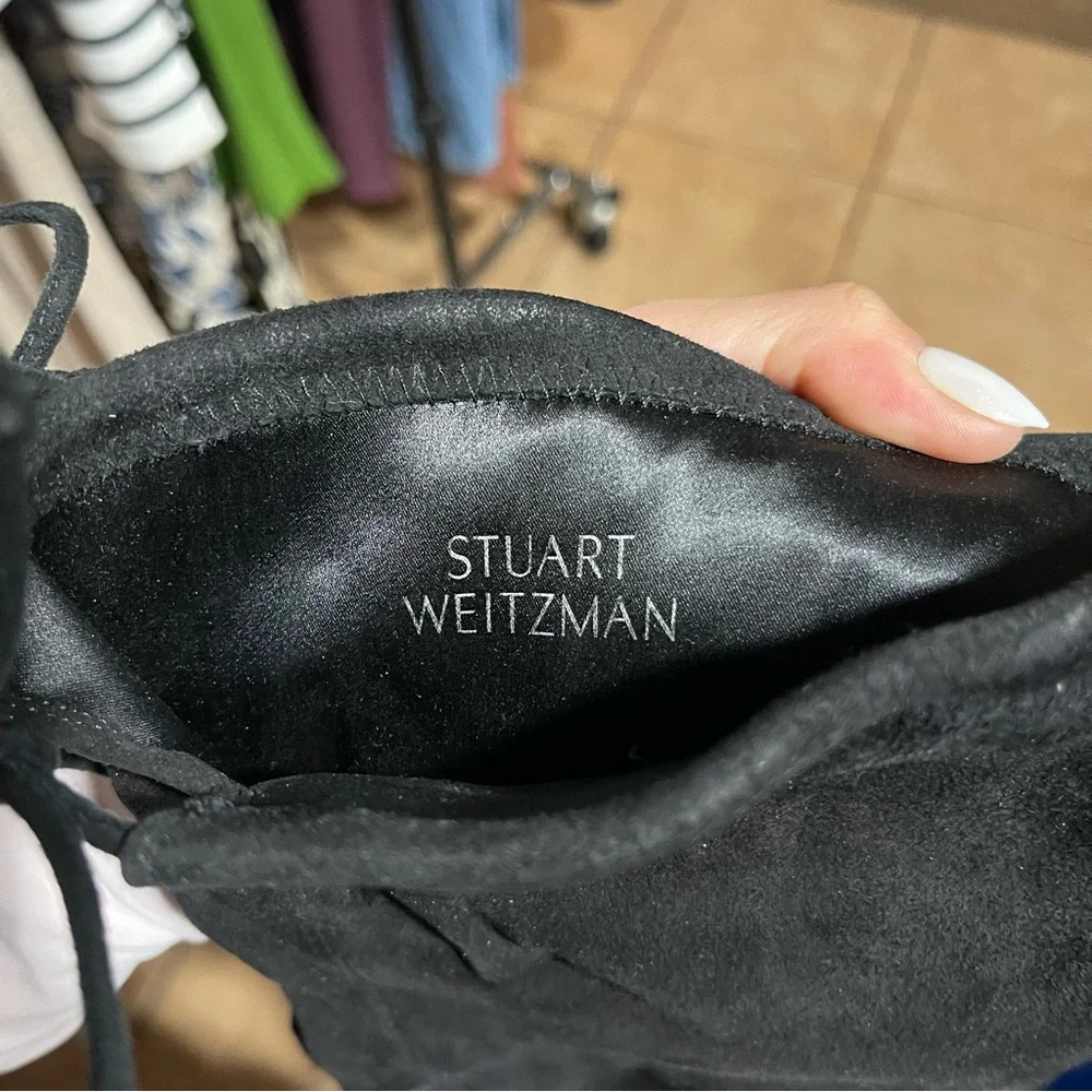 Stuart Weitzman | Lowland Over The Knee Black Suede Boots Size: 7.5